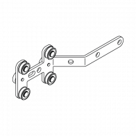Metal Overlap Arm for Silent Gliss 1280/3900 Curtain Tracks
